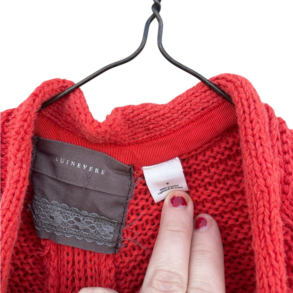 Anthropologie Guinevere Open Knit Boho Cardigan - Picture 4 of 5